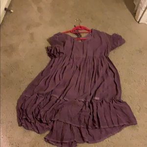 Purple babydoll dress